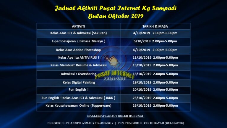 jadual-oktober-latest