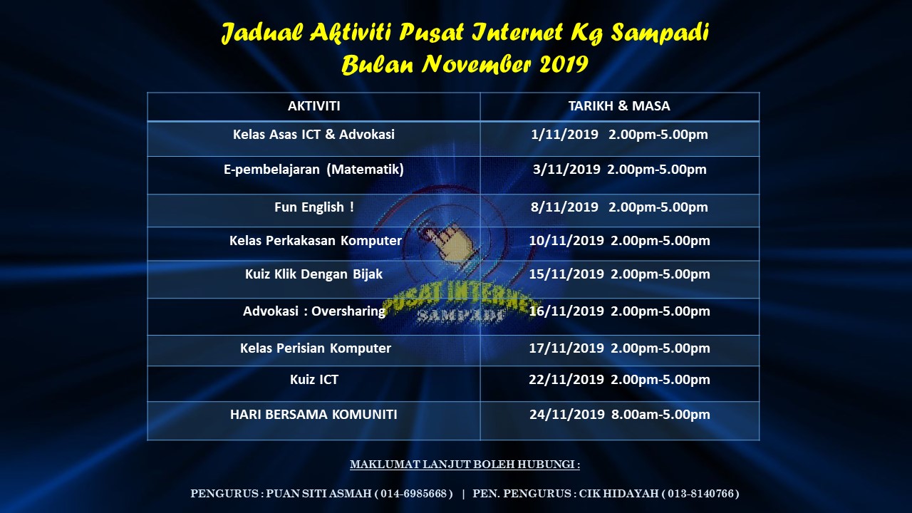 jadual-November-latest